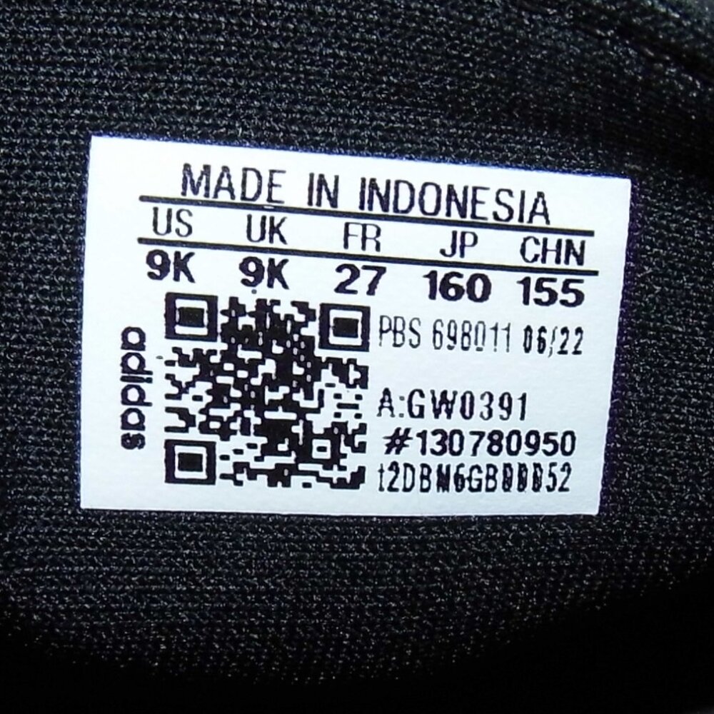 ADIDAS Black/White Water Sandal Toddler Size 9 - Picture 7 of 7